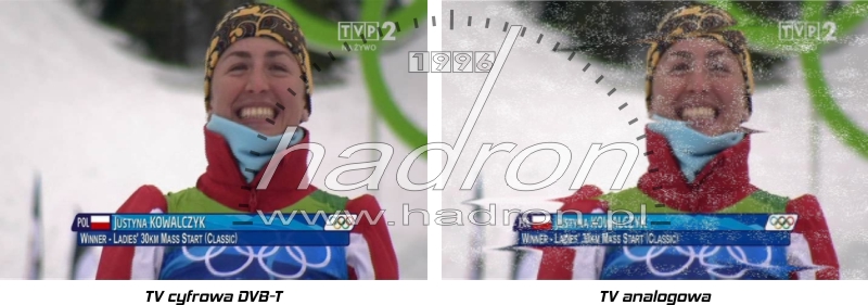Świetna jakość cyfrowej telewizji jakość cyfrowej telewizji nieporównywalnie lepsza od analogowej