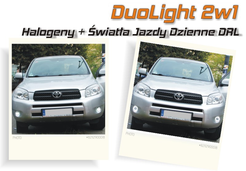 Montaż drl dziennych i halogenów LED Toyota Rav 4